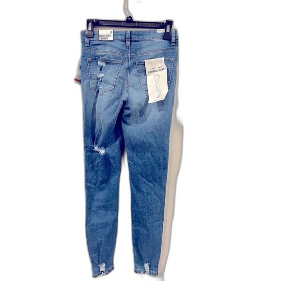 Almost Famous Super High Rise Skinny blue size 0 - Picture 3 of 4